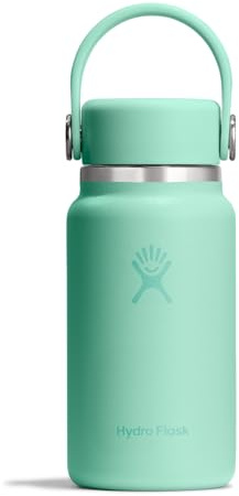 Hydro Flask – Micro Hydro™ 200 ml (6.7 oz) | Auslaufsichere Mini-Flasche mit Clip-On Trageschlaufe – Kalt 20 Std., heiß 7 Std. – Kompakt & robust – Mermaid Green