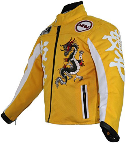 MDM veste de moto pour enfants en différentes couleurs (jaune, M)