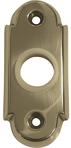 Drückerrosette WG oval, 32 x 74 x 16 mm, Messing poliert, 1 Stück | Zubehör Türbeschläge