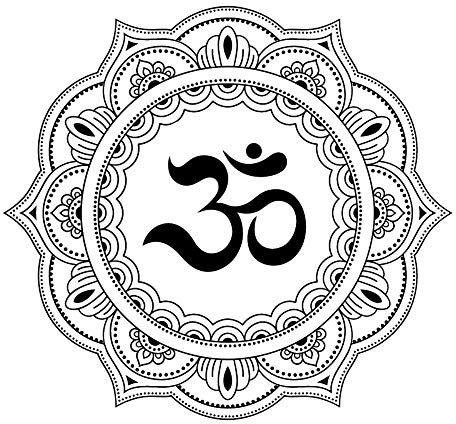 Om Ohm Mandala wiederverwendbare Schablone A3 A4 A5 & größere Größen Wanddekoration Buddhismus / M8 (PVC wiederverwendbare Schablone, A4 Größe - 210 x 297 mm, 8,3 x 11,7 cm)