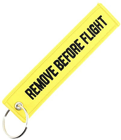 CLJ - Porte-clés - AIR SECURITY - Jaune - Sécurité aviation - Urgence