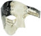 Thmyo Das Phantom der Venezianischen Karnevals-Maskerade-Maske des Vintagen Entwurfs-halber Gesichts-Männer (Beige & Schwarz 3