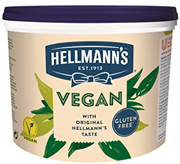 Hellmann's Vegane Mayo Alternative zu Mayonnaise, Mayo ohne Ei, 1er Pack (1 x 2.5 kg)