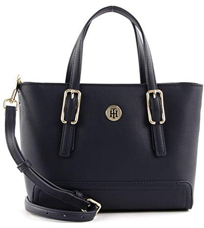 Tommy Hilfiger Damen Handtasche Tasche Henkeltasche Honey S Tote Blau