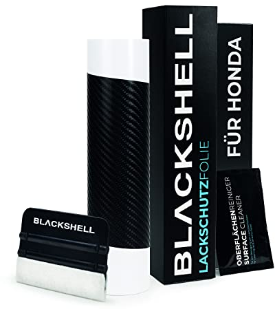 Blackshell® Ladekantenschutz Folie passend für Honda CR-V | Typ RM | Bj. 2012-2018 Carbon Glanz - passgenauer Stoßstangenschutz inkl. Set für Folierung