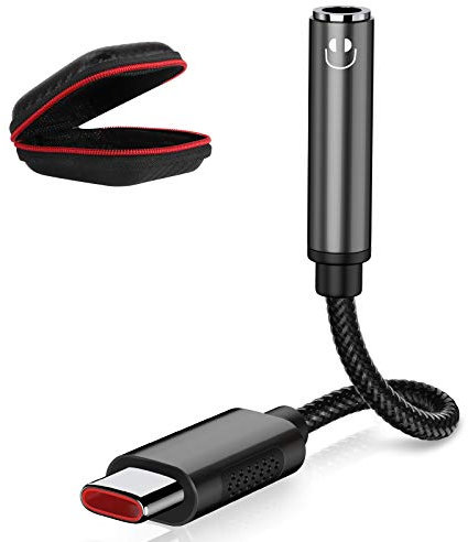 USB C Kopfhörer Adapter Aux,USB C auf 3,5mm Klinke Adapter Jack Audio Typ C Aux Adapter zu Kopfhörer Audio für iPhone 16e 15 Samsung A55 A56 A36 A54 A35 S25 Ultra S24 FE Pixel 8a 9Pro 9a 7 POCO X7 Pro