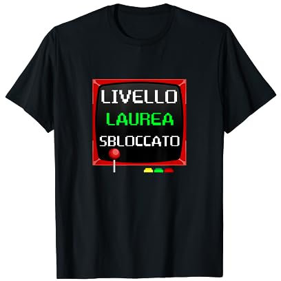 divertente gadget regalo festa laurea gamer controller play Maglietta