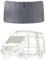 VanEssential Insulated Stealth Blackout Window Cover Designed for Mercedes-Benz NCV3 & VS30 (Van Years 2007 to Current), Front Windshield, Charcoal Gray