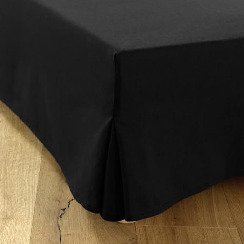 Cache-sommier 180x200 Noir 4 Côtés