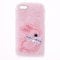 SNCLET Fluffy Fur Plush Case for iPhone 8 Plus Bumper Case Protective Case Soft kawaii Rabbit Fluffy Skin Cover Silicone TPU Cute Creative Phone Cases for iPhone 8 Plus,for iPhone 7 Plus,Pink Rabbit