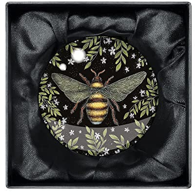 Catherine Rowe Honey Bee Crystal Dome Paperweight