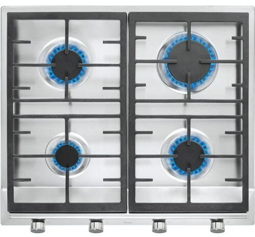Teka 112610039, Gaskochfeld, 60 cm EX 60.1 4G AI AL DR CI NTB (E4), Inox