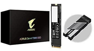 GIGABYTE AORUS Gen4 7300 SSD 2TB PCIe 4.0 NVMe M.2 Internal Solid State Hard Drive with Read Speed Up to 7300MB/s, Write Speed Up to 6850MB/s, AG4732TB