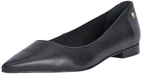 Tommy Hilfiger Women TH Pointy Ballerina, Black, 36 EU