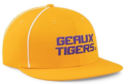 Pacific Headwear Unisex-Erwachsene LSU Team Flatbill Cap Verschluss, Violett/Schwarz, Einheitsgröße