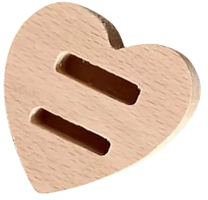 LIFKOME Herzförmiger Ringständer Aus Holz Schmuck Organizer Für Hochzeitsringe Ringhalter Mit Doppelter Nut Tragbar Und Kompakt Schmuckpräsentation Für Verlobungsringe