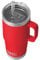 YETI Rambler Straw Mug, Stainless Steel Vacuum Insulated Mug with Stronghold Lid, Rescue Red, 25 oz (739 ml)