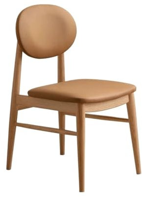 XXAD553TY Esszimmerstühle Beistellstuhl Mid Century Modern gepolsterter Esszimmerstuhl mit Holzbeinen for Küche, Wohnzimmer, Esszimmer Stühle Esszimmer(Orange)