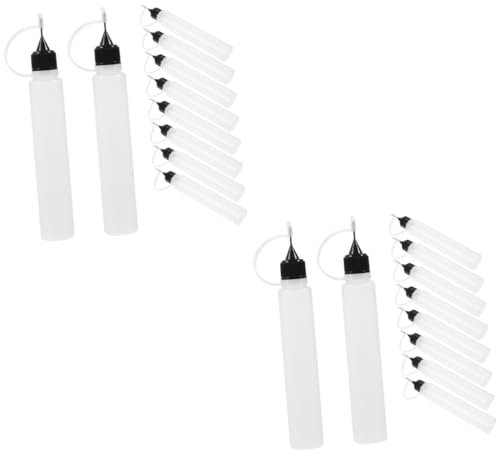 STOBOK 20pcs Fine Tip Applicator Bottles Precision Glue Squeeze Bottles for Crafts Portable Pe for Quilling and Liquid Dispensing