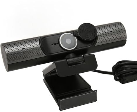 CCYLEZ Webcam USB, Microfono con Riduzione del Rumore, Messa a Fuoco Automatica, Webcam USB per Computer HD, con Microfono e Altoparlante, Plug and Play, per Chat Video, Insegnamento