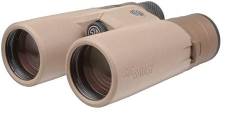 SIG SAUER ZULU8 HDX 10 x 50 mm, wasserdicht, beschlagsicher, langlebig, hell, klar, präzise, ergonomisch, geschlossene Brücke, FDE-Jagdfernglas mit entspiegelten Gläsern, geformte EVA-Tragetasche im