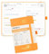 POPRUN Tagesplaner 2025 2026 Hardcover 16 x 10,5 cm, Tageskalender A6 1 Tag 1 Seite (Montag - Sonntag), Terminplaner (Aug.2025-Jul.2026) mit Stiftschlaufe - Orange