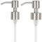 2 Stück Seifenspender Pumpkopf Edelstahl,Seifenpumpe Dispenser,Seifenspender Ersatzpumpe,Seifenspender Edelstahl Ersatz für 23.5mm/27mm Gewinde Flasche,Soap Pumpspender Aufsatz