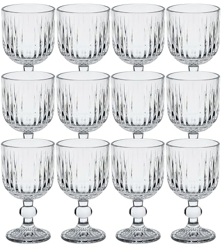 San Ignacio Juego de 12 Copas de cristal de 300ml Transparente