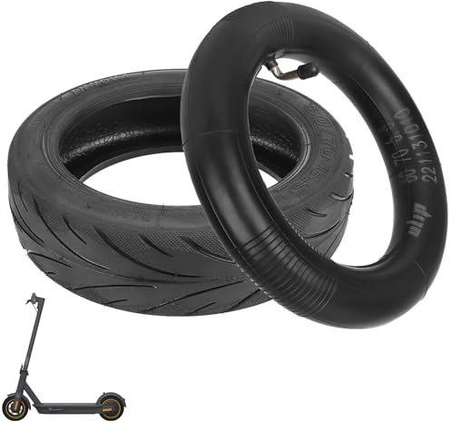 VOLOHAS 60/70-6,5 Schlauchloser Reifen für Xiaomi 5/5 Pro/5 Max (1 Satz) | Tubeless Reifen mit Doppelte Stärke Schlauch für Ninebot Max G30/G30D/G30D2 Elektroroller Explosionsgeschützte Straßenreifen