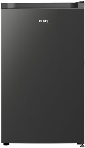 CHiQ 92L Compact Single Door Refrigerator Under Counter Black | Chill Zone, 7 Temp Settings, Reversible Door, Adjustable Shelves, H831 x W474 x D447 mm