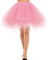 Rock lang Tüll Unterrock kurz Dirndl Rockabilly Rock mit Petticoat 50er Jahre weißRetro Tutu Ballet Tüllrock Crinoline Cosplay Rock Rockabilly Tanz Ballett Light Coral M