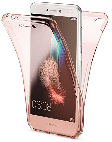 NALIA 360 Grad Hülle für Huawei P8 Lite 2017 - Case, Rose Gold