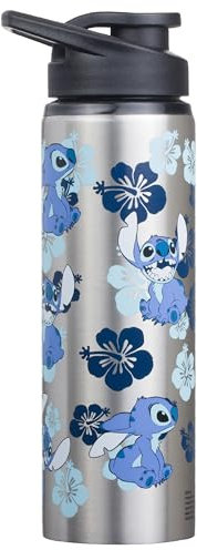 Disney Silver Buffalo – Mug Lilo et Stitch de LI111595, Acier inoxydable, bleu, Standard