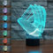 Jinson well 3D baseball handschuh Lampe optische Illusion Nachtlicht licht 7 Farbwechsel Touch Switch Tisch Schreibtisch Dekoration Lampen mit Acryl Flat Base USB Kabel Spielzeug