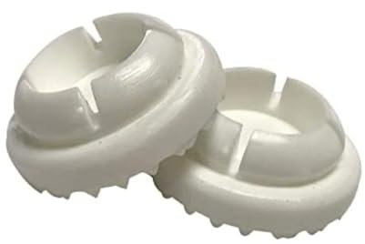 Sunniland Patio 1 Specialty Wrought Iron Chair Cup Glide - Floor Protector - Cap Quantity of 16 White