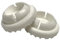 Sunniland Patio 1 Specialty Wrought Iron Chair Cup Glide - Floor Protector - Cap Quantity of 16 White