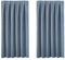BellaHills Blackout Curtains for Bedroom Thermal Insulated Room Darkening Curtains for Living Room, Pencil Pleat Window Curtain Panels 46 x 54 Inch, 2 Panels, Stone Blue