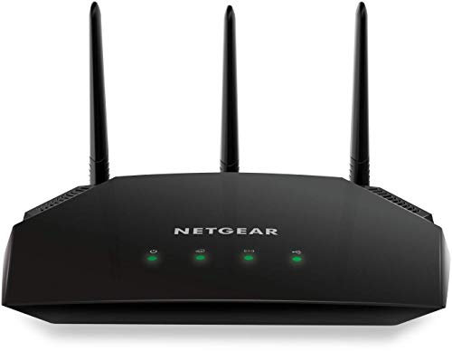 NETGEAR Router WiFi (R6850), Bi Bande AC2000, 4 porte Gigabit Ethernet, 1 porta USB, velocità fino a 2 Gb/s, copertura WiFi estesa, controllo Parental