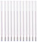 12PCS 0.7MM Recambio Que Desaparece A Alta Temperatura, Rotuladores De Tela, Marcado De Recambio De Rotulador Eliminado Por Calor Para Costura, Acolchado Y Ropa (BLANCO)