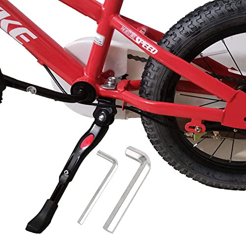 Fahrradständer 16-29 Zoll kinderfahrrad, 4 cm Höhenverstellbarer Kinderfahrrad Ständer, Fahrrad Seitenständer für 16 18 20 22 24 26 29 Mountainbike, Rennrad, Sportfahrrad, Cityrad (16-20 ZOLL)