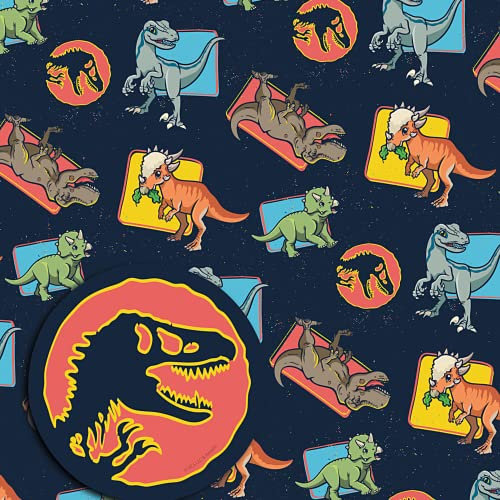 Danilo Promotions LTD Jurassic World Geschenkpapier, Jurassic World 2 Blatt 2 Tag Geschenkpapier, Geburtstag Geschenkpapier