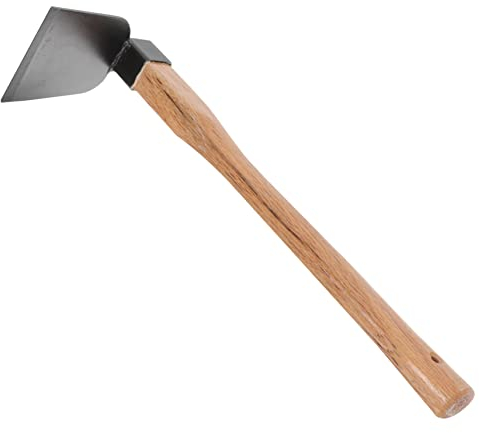 Cabilock Hacke Erde Hand Outdoor-werkzeuge Gartenwerkzeuge Garten Jäten Gartenpflug Jäten Landwirtschaftliches Werkzeug Handrechen Gartengerät Handschaufel Aoka-holz Haushalt Eisen