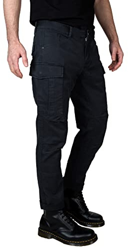 Yazubi Jayden - Baumwoll Cargo Jogger - Herren Cargohose Slim Fit - Männer Cargojeans, Blau (Deep Well 193713), W31/L34