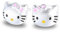 Kaguyo Silberohrringe für Frauen, 925er Sterlingsilber-Hello-Kitty-Ohrringe, niedliche Katzen-Ohrstecker mit Zirkonia für Frauen, Mädchen, Kinder, Geburtstagsgeschenk (Kitty C)