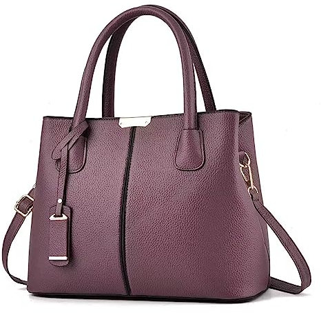 FiveloveTwo Borse In Pelle Borsa Sacchetti Donne Borse a Tracolla Spalla Mano Sacchetto Zainetto Tote (Viola scuro)