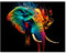 wandmotiv24 Leinwandbild Digital Art, Elefant, Querformat M0743