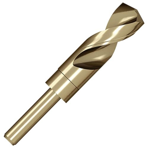 Meccion HSS-Co Broca para Metal 28mm Profesionales Brocas Helicoidal para Metal, Acero Inoxidable, Aluminio y No Ferrosos, Estándar DIN 338