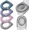 Lvjkes Toilet Seat Covers, 4 Pieces Toilet Seat Cover Pads with Handle Toilet Lid Cover Cushion Thicker, Bathroom Washable Reusable Toilet Seats, Universal Toilet Seat Mat, 4 Colors, 44 x 36 cm