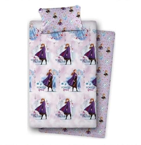 Disney Set completo lenzuola invernale pile coral fleece Frozen letto singolo INTIMOEGIDIO