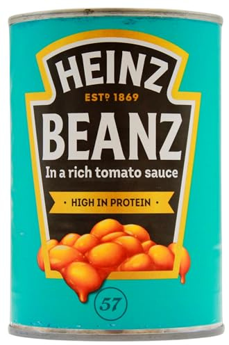 HEINZ Beanz Baked Beans in a Rich Tomato Sauce, Pack of 12 (12 x 415 g)